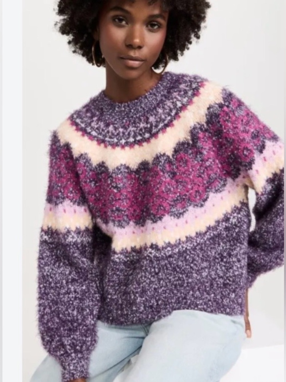 Free People Festive Frost Sweater Size XS